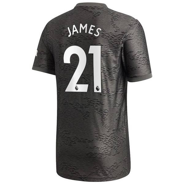 Camiseta Manchester United NO.21 James Segunda Equipación 2020-2021 Negro